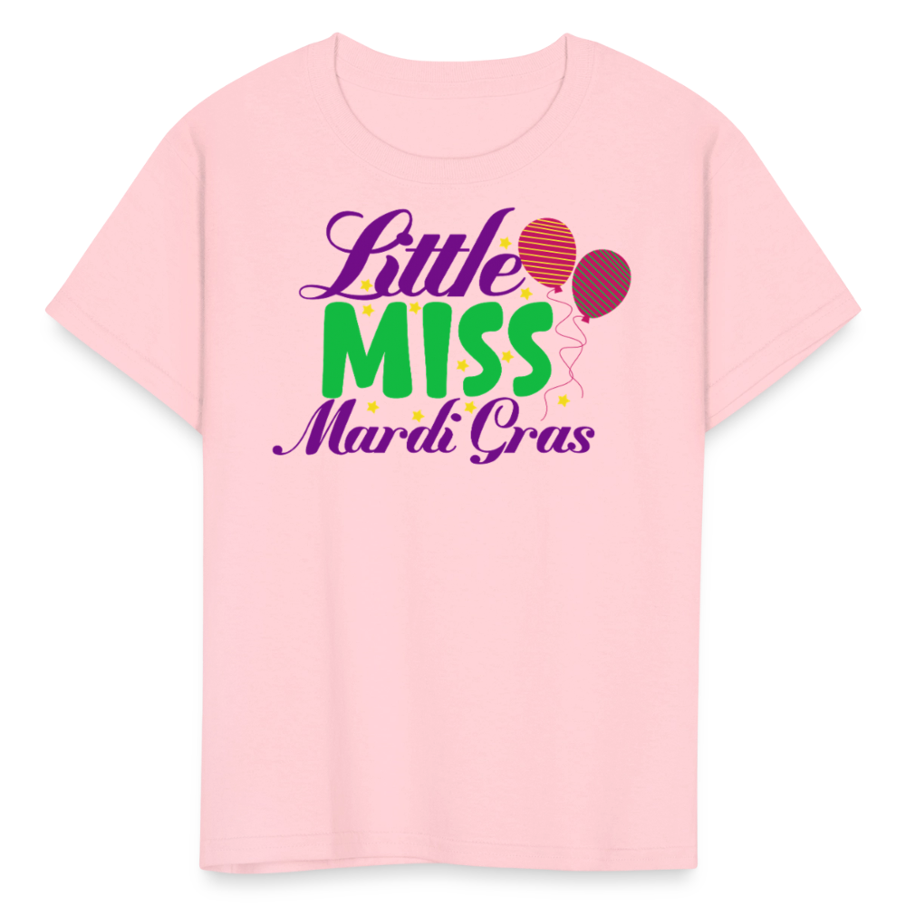 Kids' Mardi Gras Party Tee Little Miss Mardi Gras T-shirt - pink