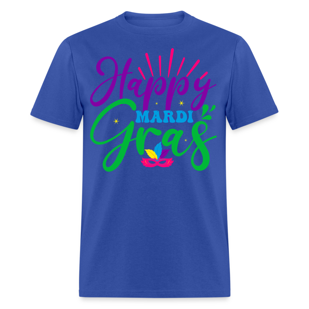 Happy Mardi Gras Party Unisex Classic T-shirt - royal blue