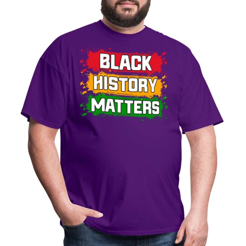 African American Heritage Apparel for Black History Month Unisex T-shirt - purple