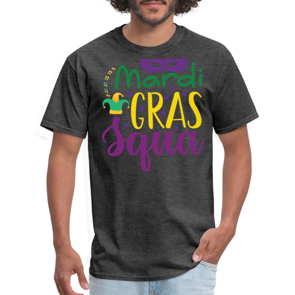 Mardi Gras Squad shirts For Groups New Orleans Party T-Shirt - heather black