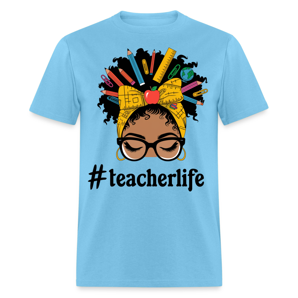 Funny Teacher Life Tee For Women Teacher Appreciation Gift T-shirt - aquatic blue