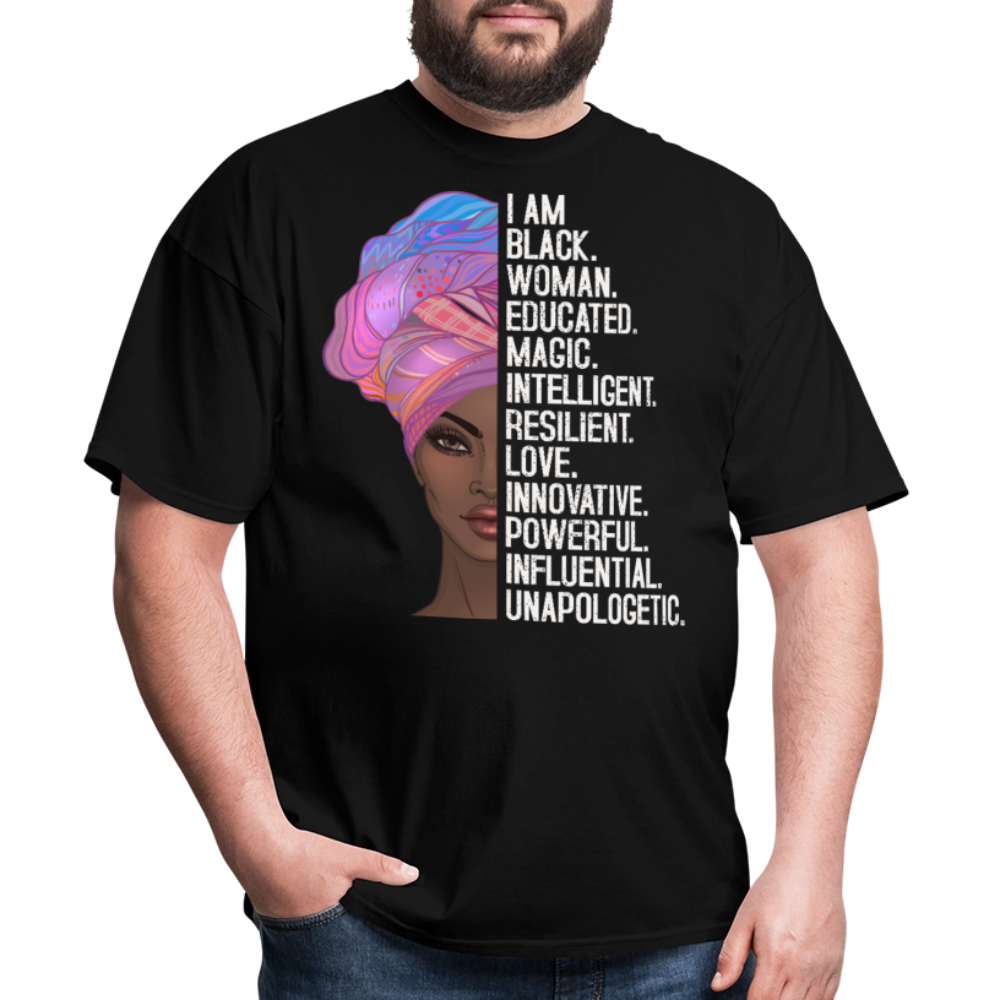 Black Woman Empowerment Shirt Black Girl Magic Unisex T-Shirt - black