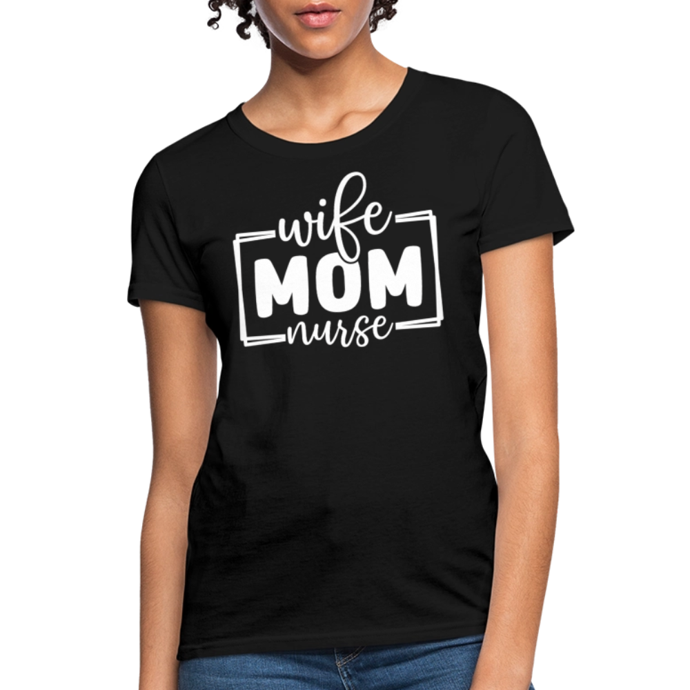 Nurse Mom Gift Ideas T-Shirt - black
