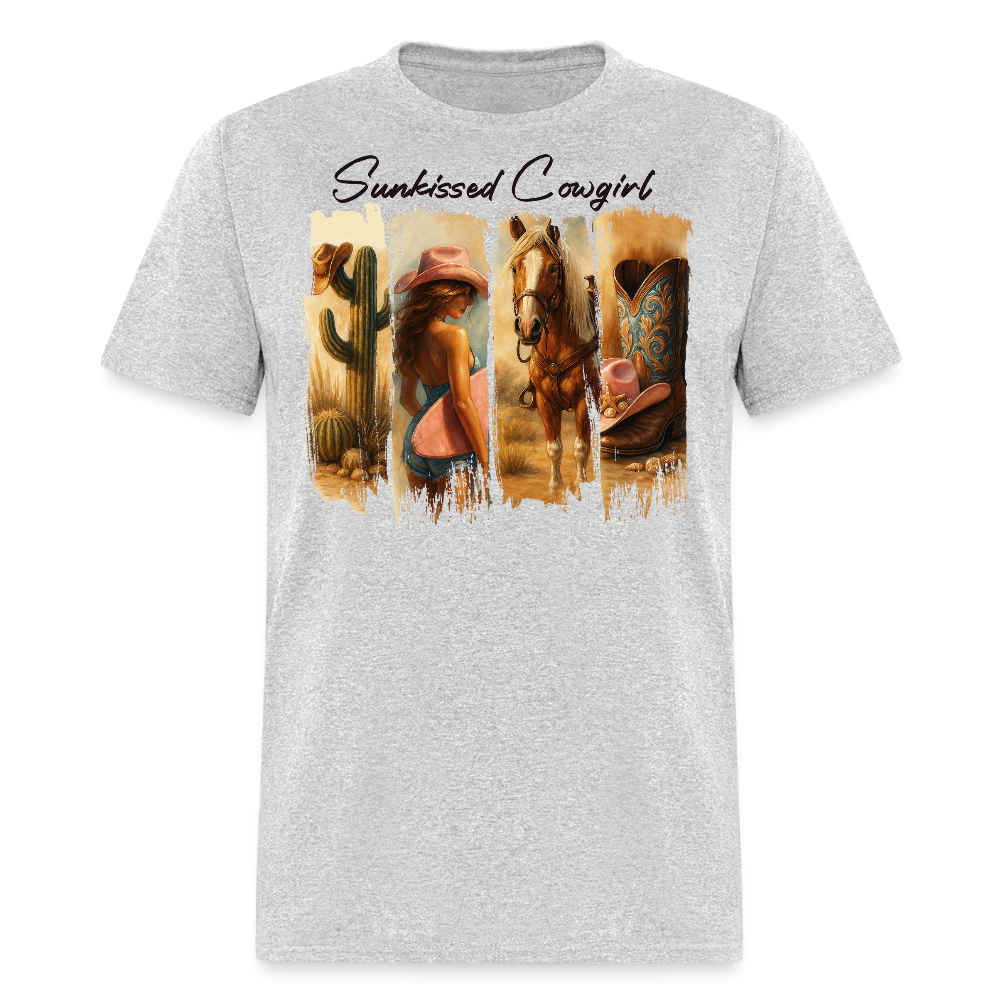 Sunkissed Cowgirl Horse Lover Country Girl T-shirt - heather gray