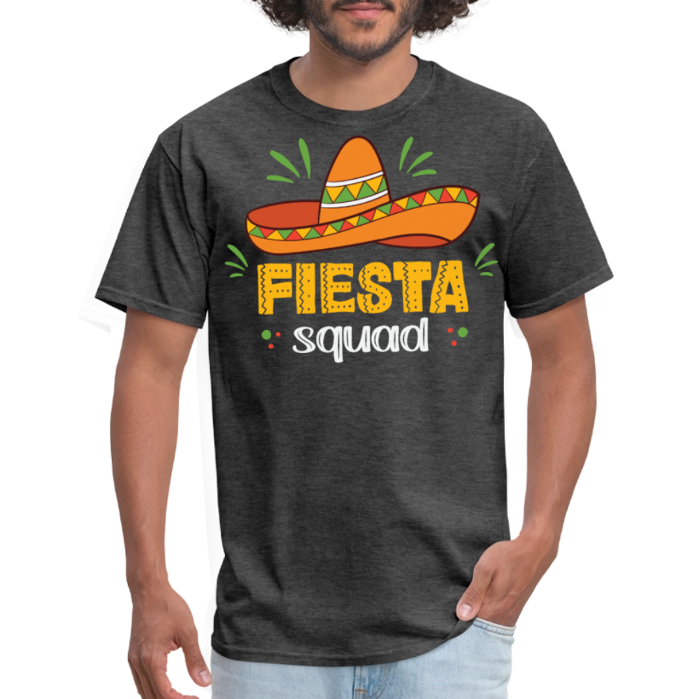 Mexican Fiesta Celebration Tee Fiesta Squad Party T-shirt - heather black