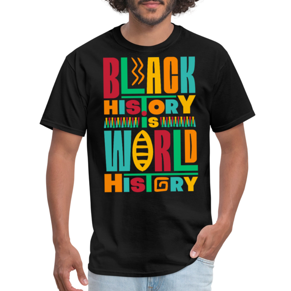 Black History Is World History Shirt Black Empowerment T-shirt - black