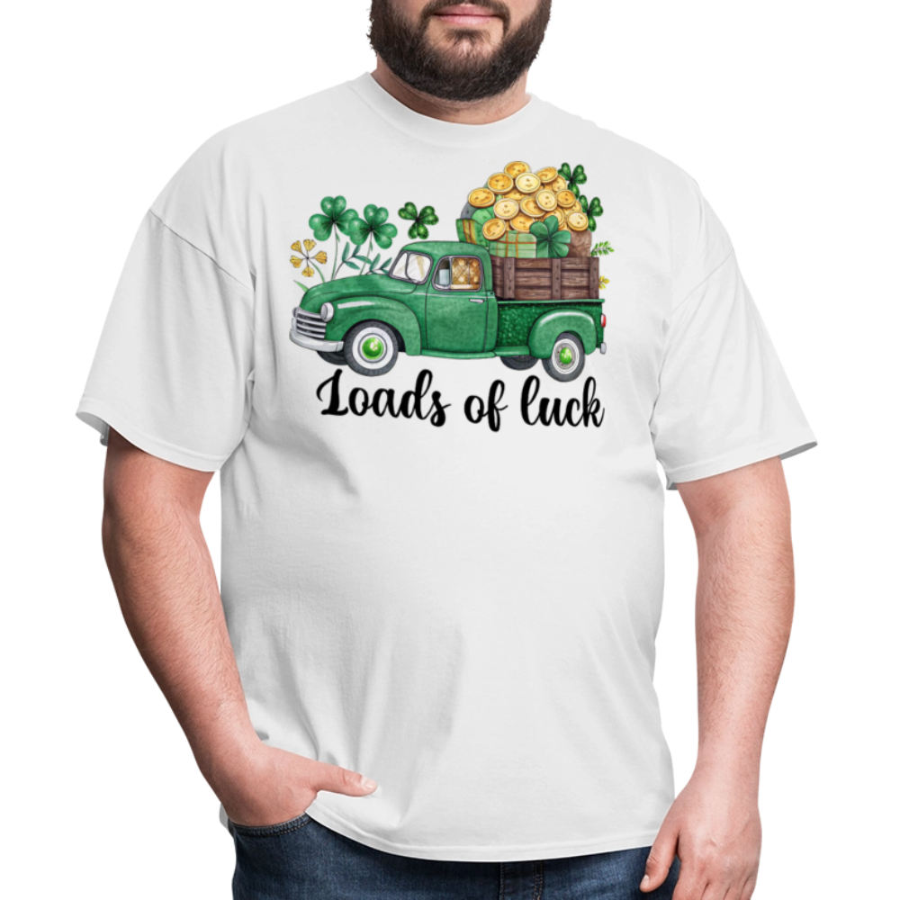 St Patrick’s Day Lucky Truck Design T-shirt - white