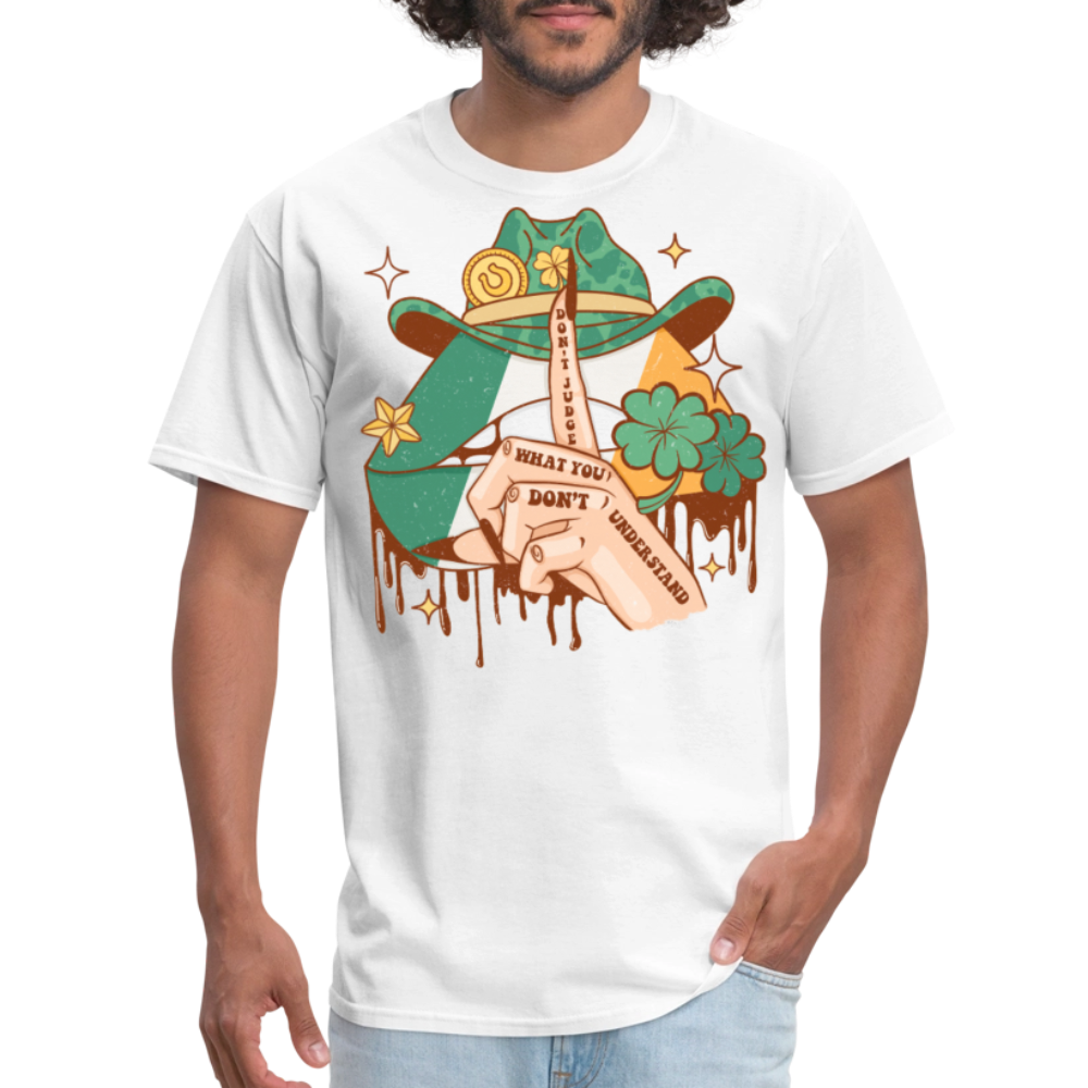 St Patrick’s Day Western Cowboy Hat T-shirt - white