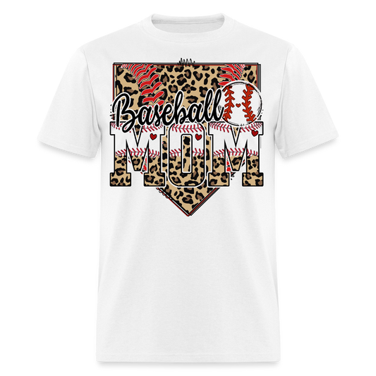 Stylish Baseball Mom Apparel For Game Day T-shirt - white