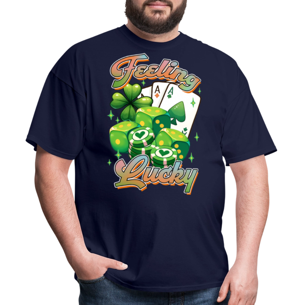 St Patrick’s Day lucky Gambling T-shirt - navy