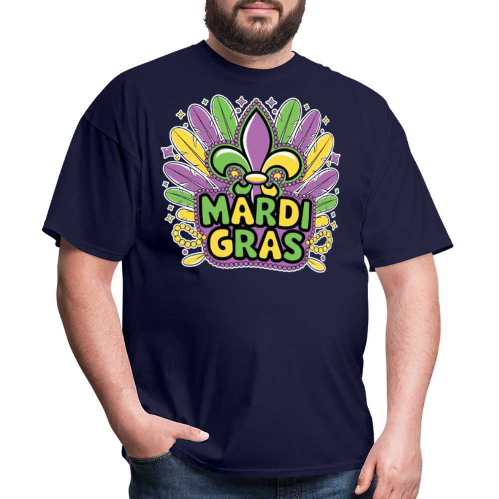 Festive Mardi Gras Clothing For Parties Best Mardi Gras T-shirt - navy