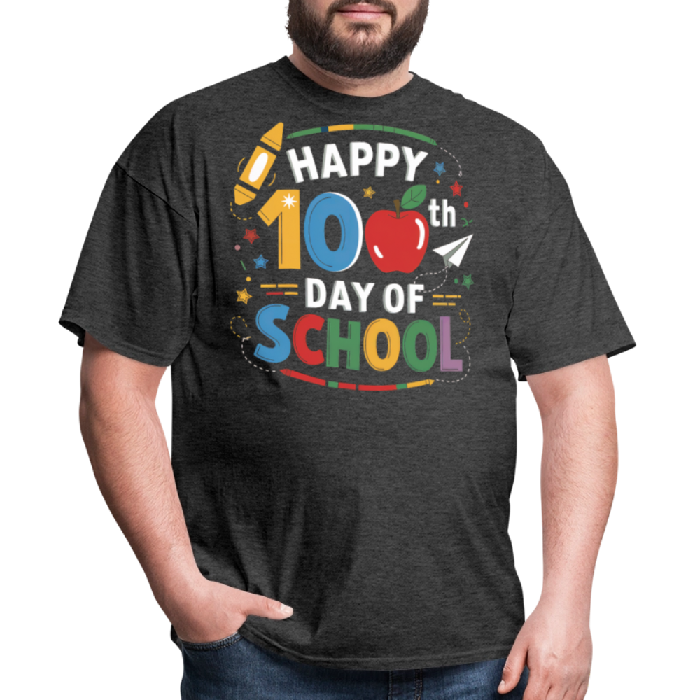 100th Day of School Tee Teacher Gifts School Celebration Unisex Classic T-Shirt - heather black