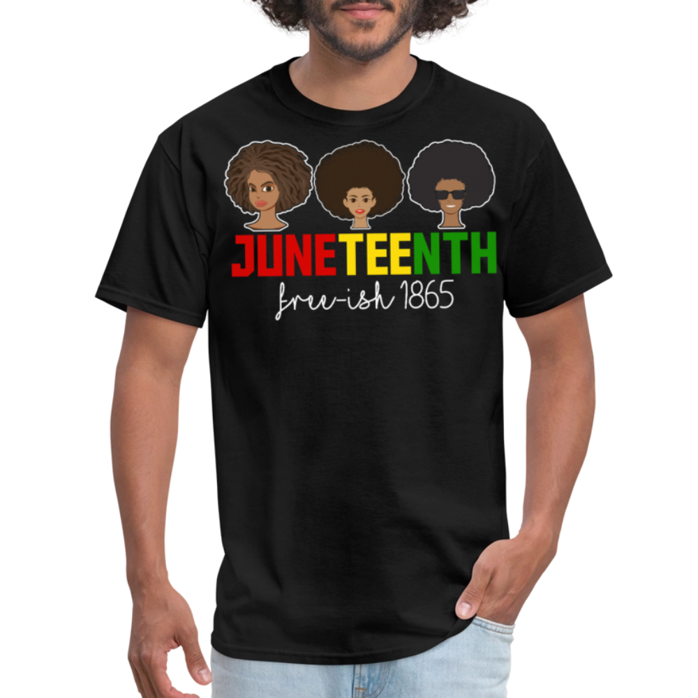 African American heritage Tee 1865 Juneteenth Free-ish T-shirt - black