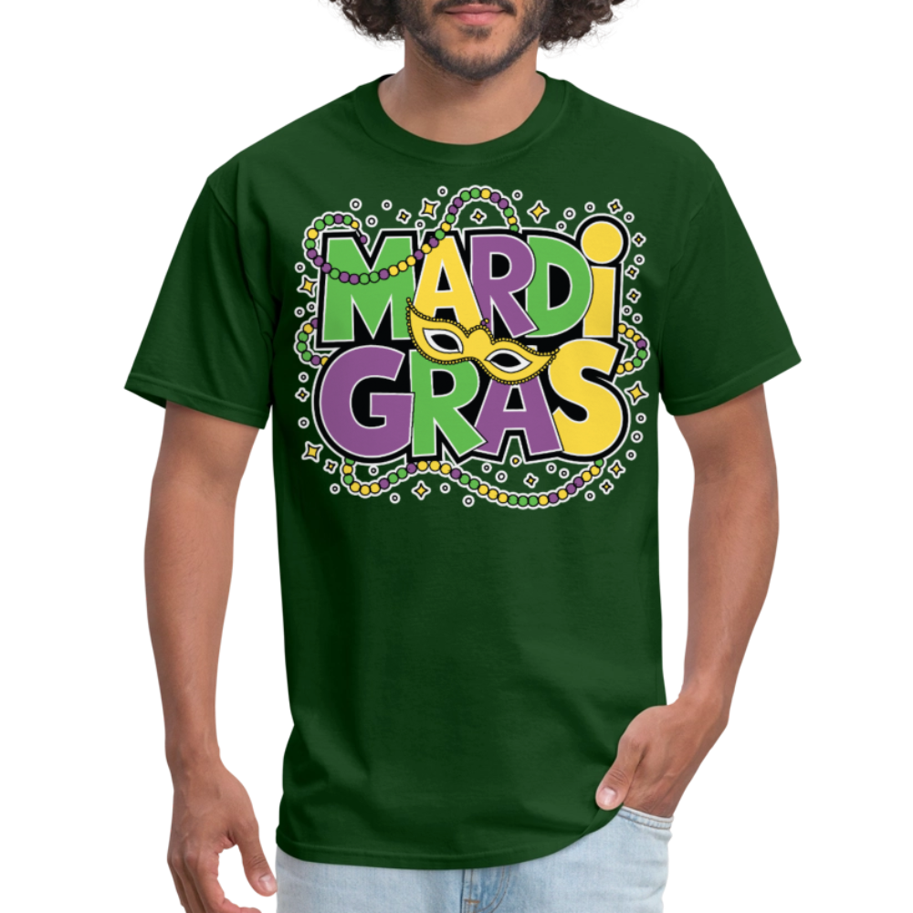 Unique Mardi Gras T-shirts For Women Comfortable Mardi Gras Longline T-shirt - forest green