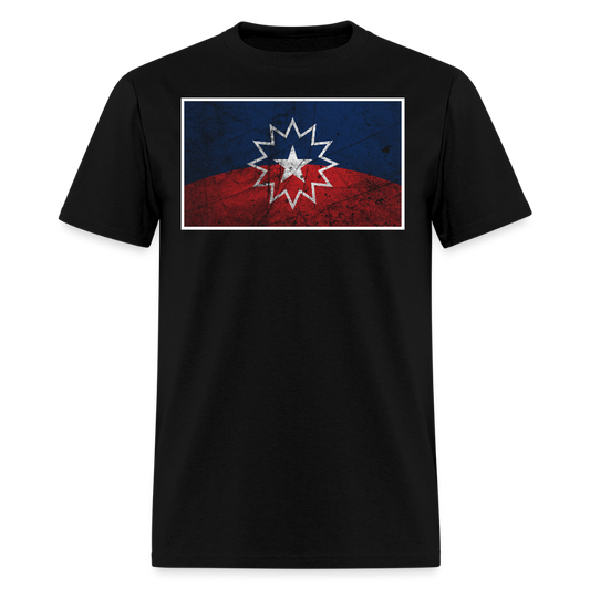 Distressed Juneteenth Flag T-Shirt - black