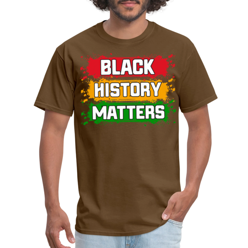 African American Heritage Apparel for Black History Month Unisex T-shirt - brown