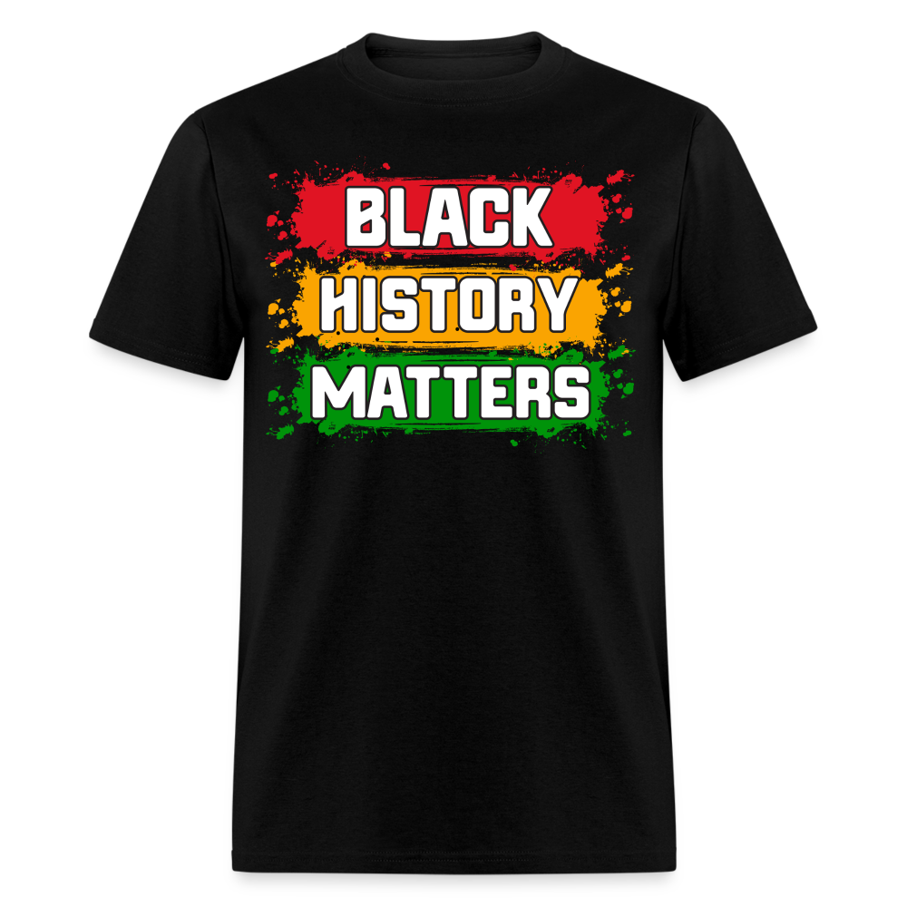 African American Heritage Apparel for Black History Month Unisex T-shirt - black