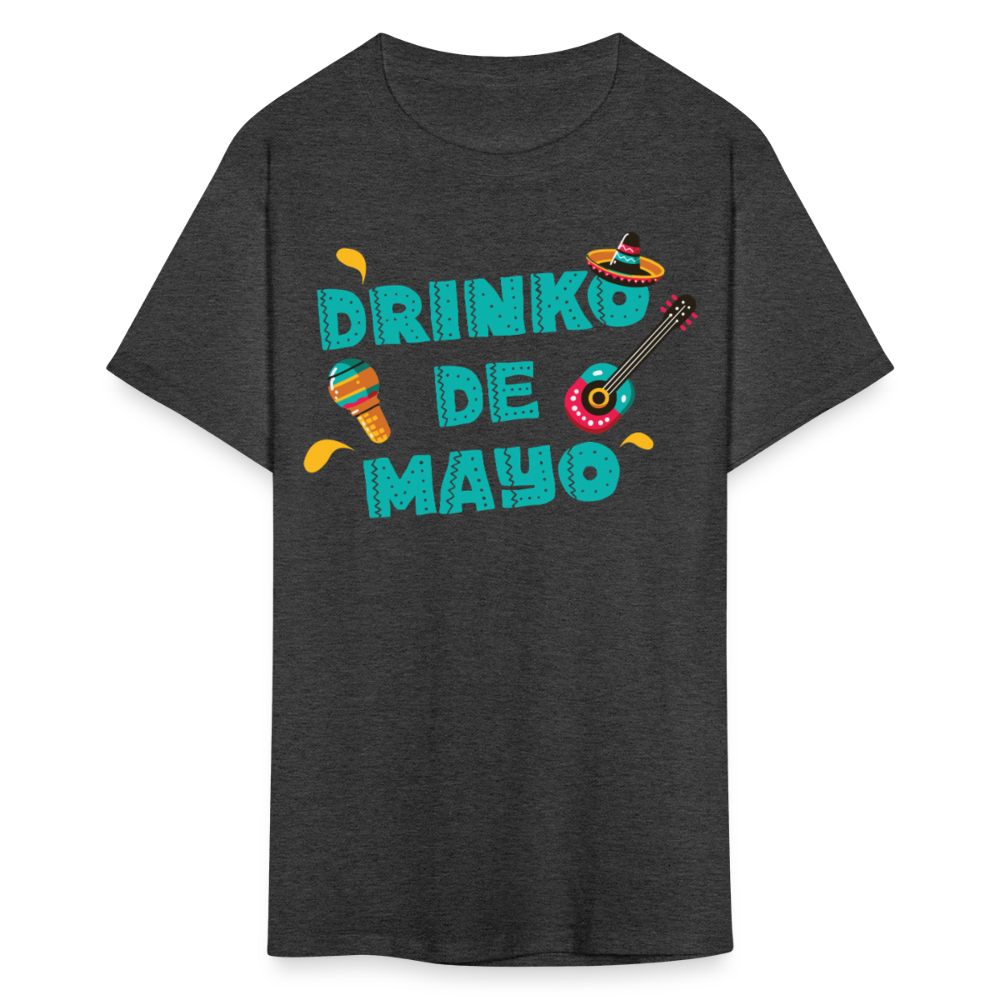 Mexican Fiesta Drinking Outfit Drinko De Mayo Party T-shirt - heather black