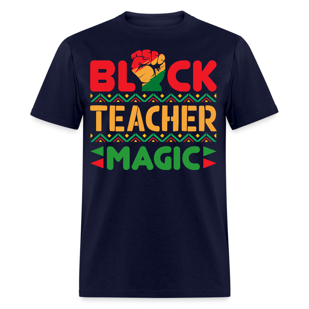 Black Teacher Appreciation Shirt African American Educator Gifts T-shirt - navy