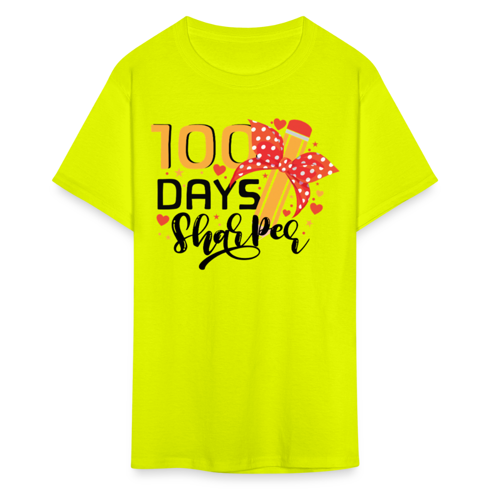 100 Days Of School Shirt For Teachers Unisex T-shirt - safety green