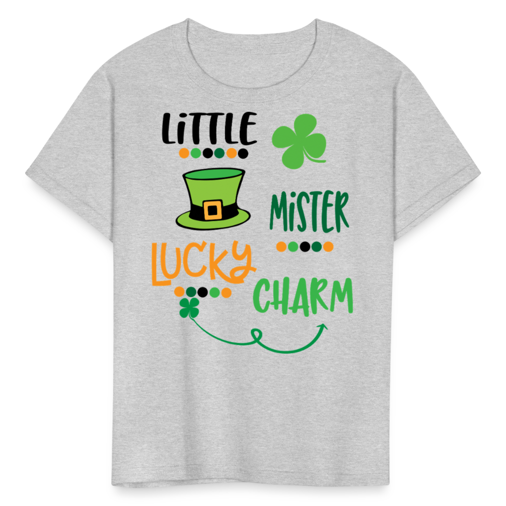 Little Mister Lucky Charm Baby T-shirt - heather gray