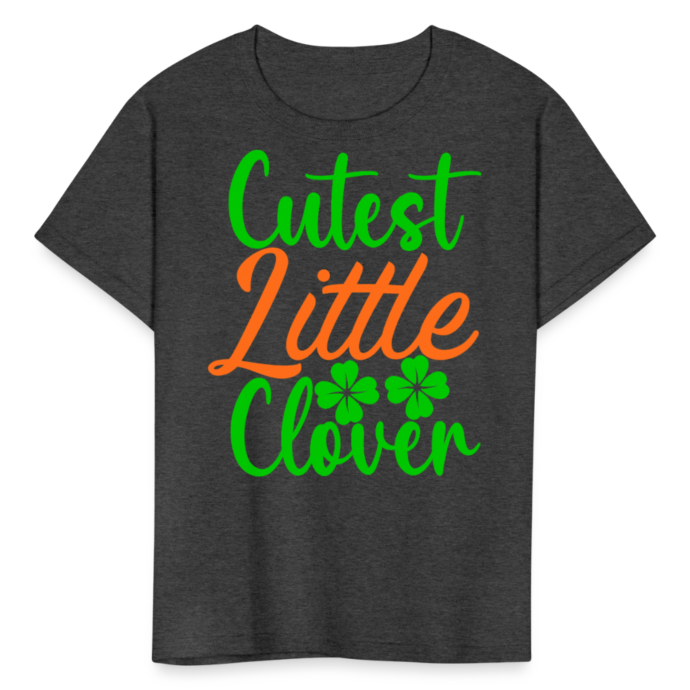 Cutest Little Clover St Patrick’s Day T-shirt - heather black