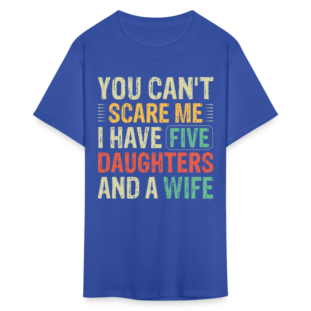 Best Father’s Day Gift For Dads With Multiple Daughters And A Wife T-shirt - royal blue