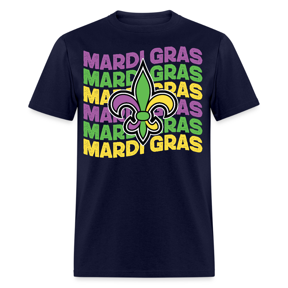 Mardi Gras Party For Men and Women T-shirt - navy