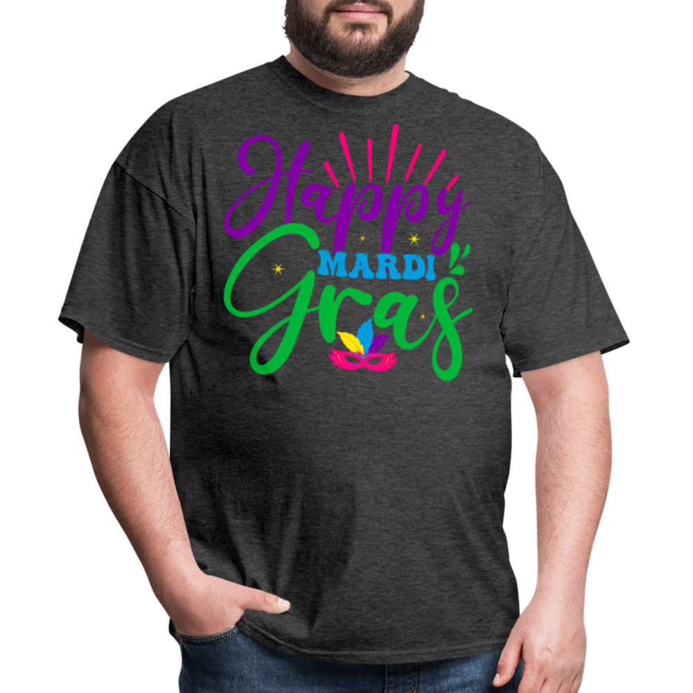 Happy Mardi Gras Party Unisex Classic T-shirt - heather black