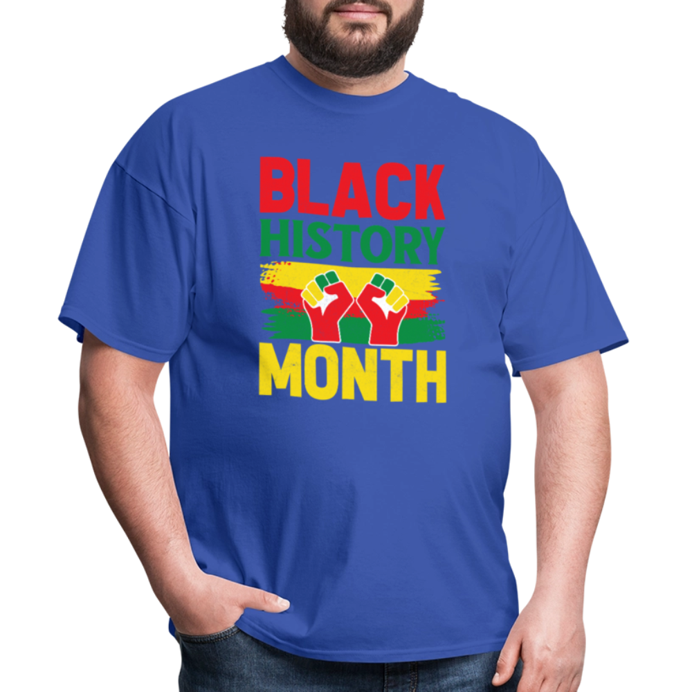 African American Pride Apparel for Black History Month T-Shirt - royal blue