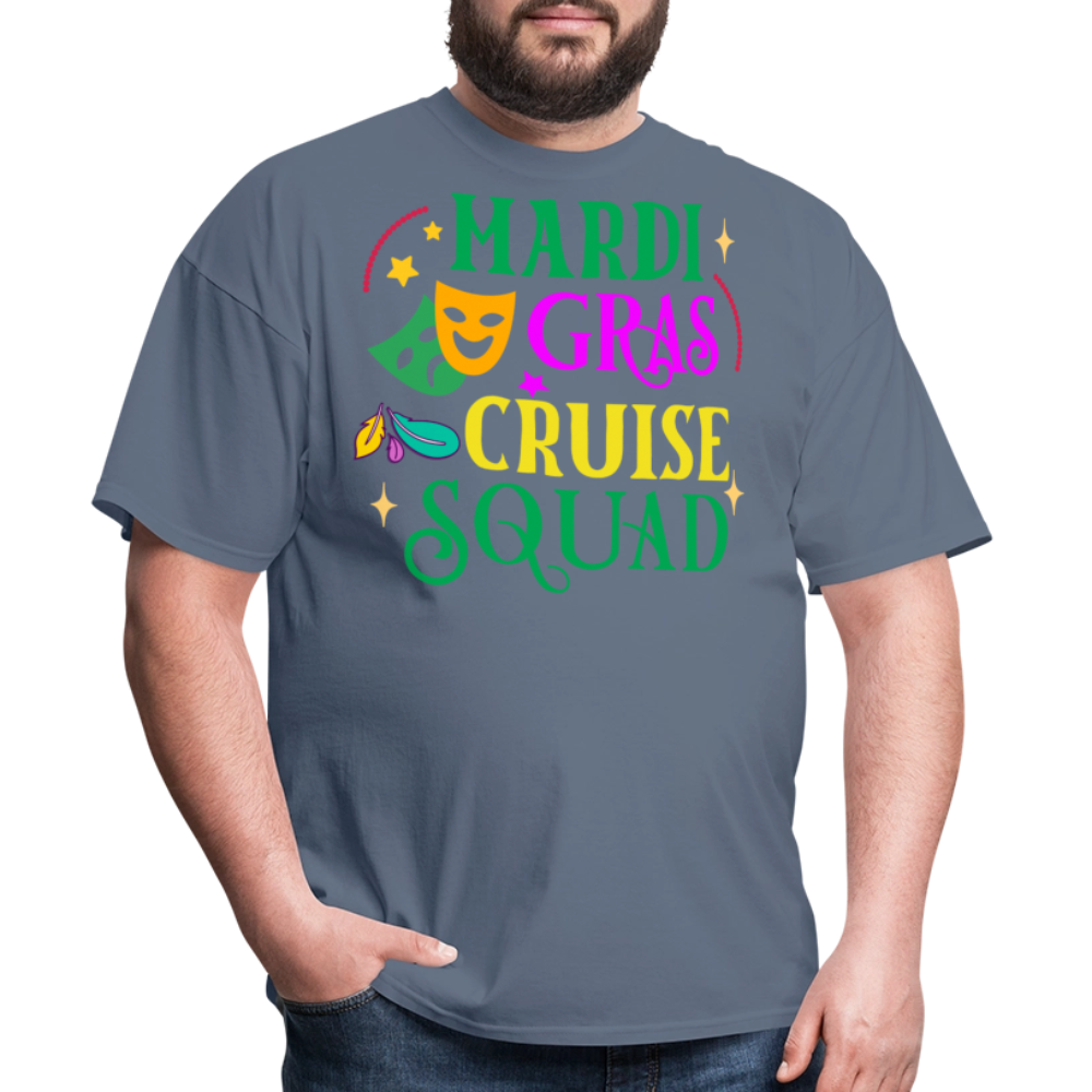 Funny Mardi Gras Cruise Squad Unisex T-shirt - denim