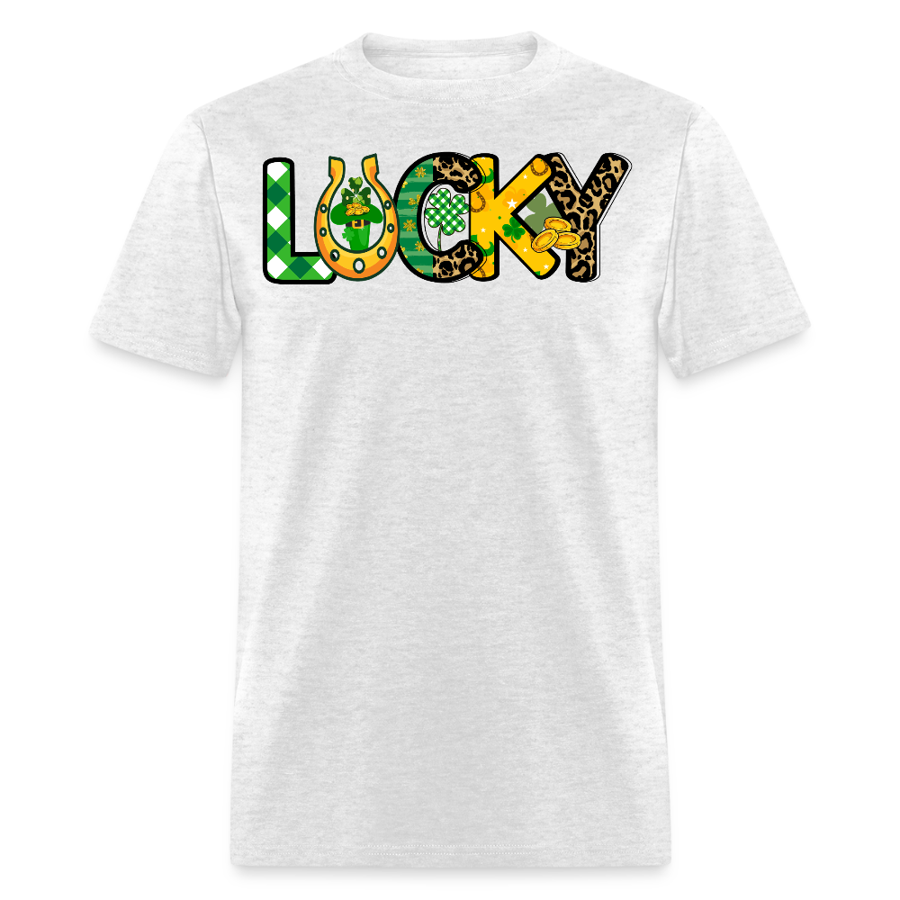 Cute St Paddy’s Day Outfits With Lucky Charms T-shirt - light heather gray