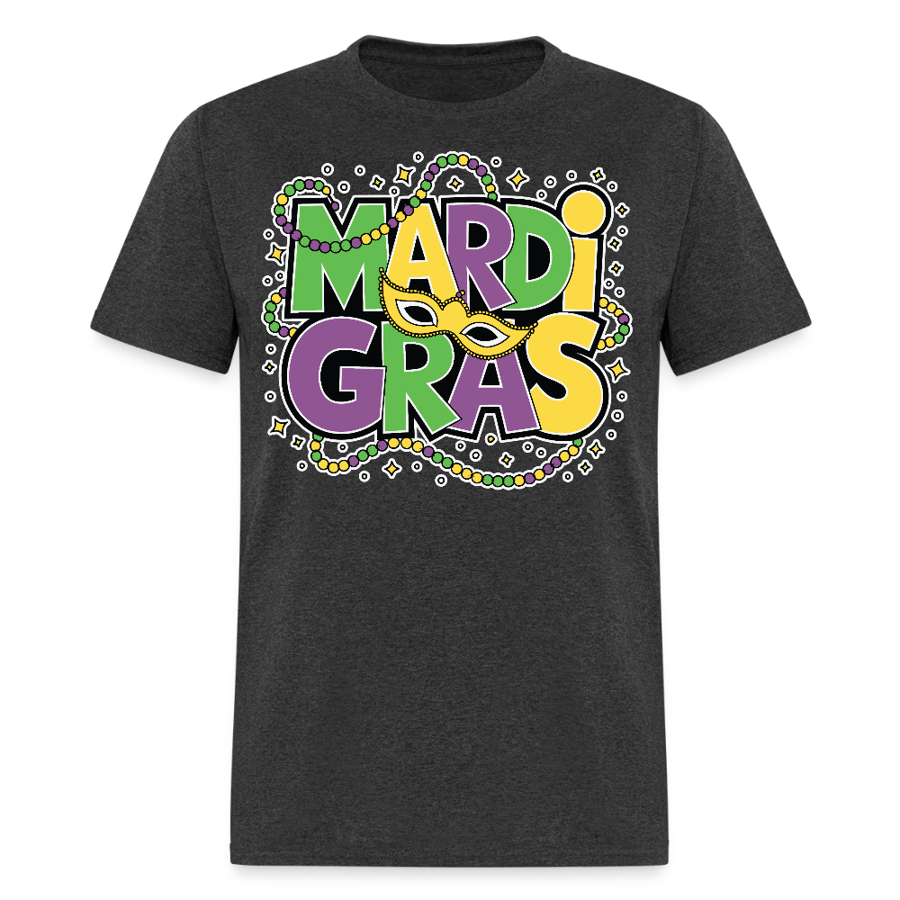 Unique Mardi Gras T-shirts For Women Comfortable Mardi Gras Longline T-shirt - heather black