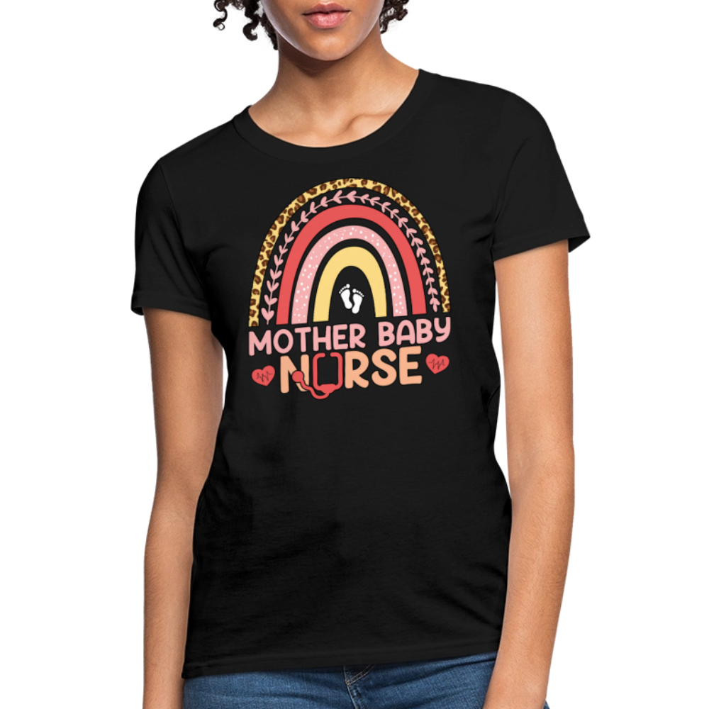Mother Baby Nurse Labor And Delivery Nurses T-Shirt - black
