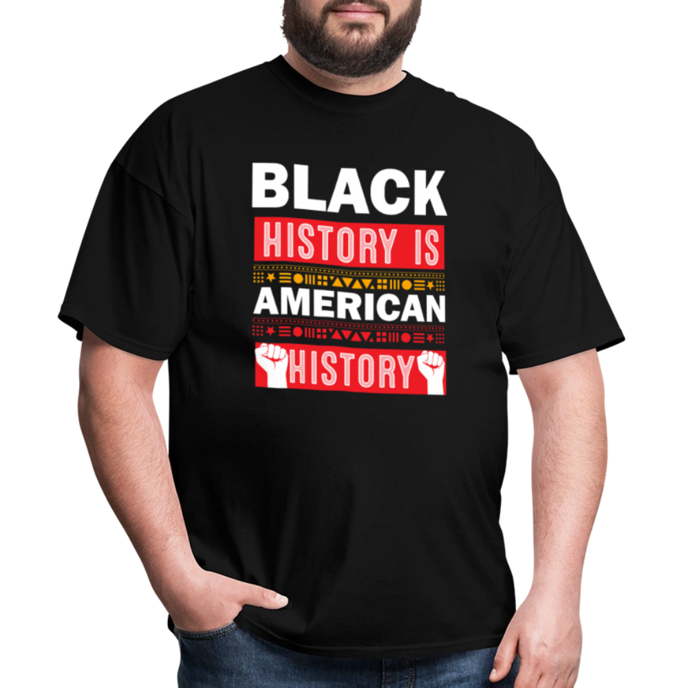 Black History Is American History Tee Unisex Black History Graphic T-shirt - black