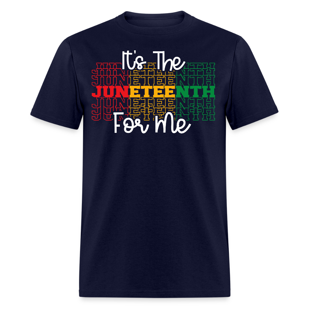 It's The Juneteenth For Me Afrocentric T-shirt - navy