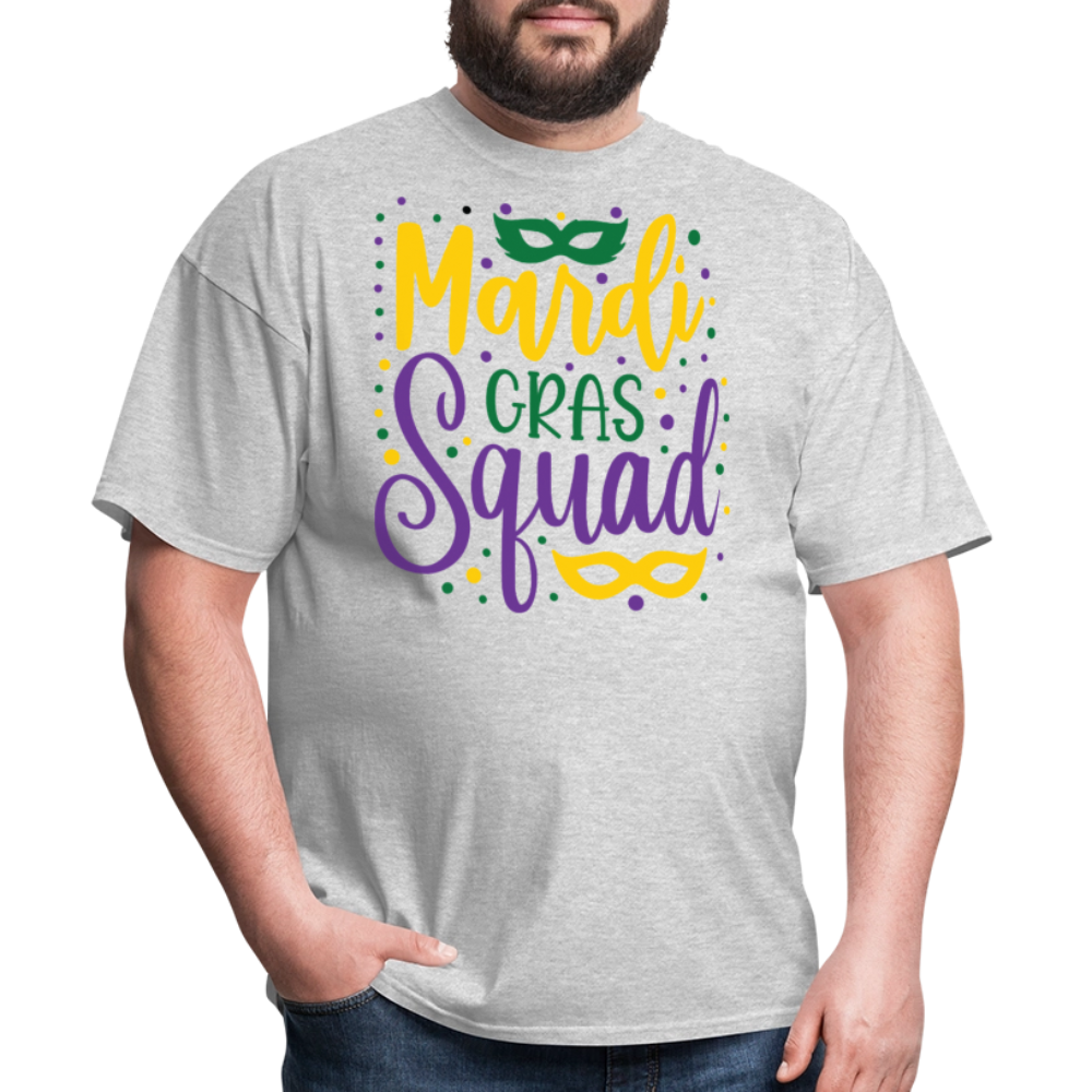 Mardi Gras Squad Matching Shirts Louisiana Carnival Party T-shirt - heather gray