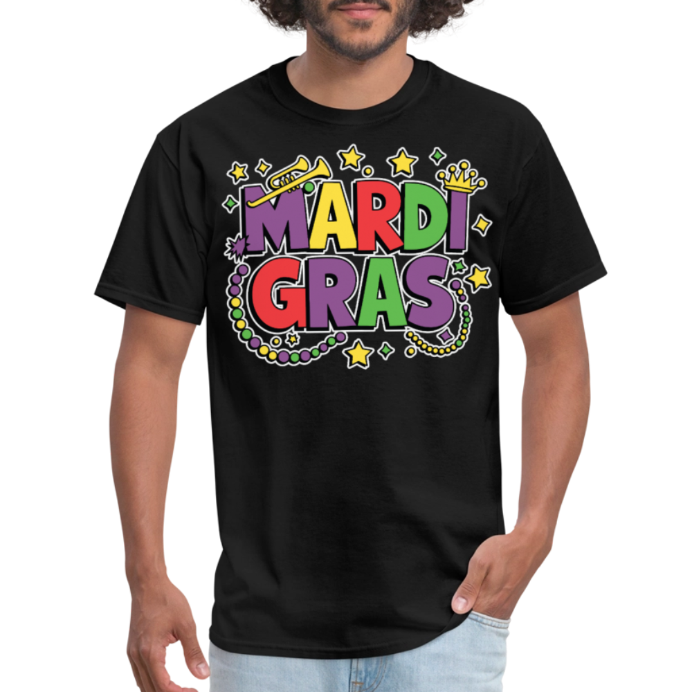 Funny Mardi Gras Shirt For Parade Lovers New Orleans Festival T-shirt - black