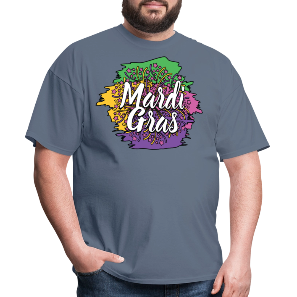 Mardi Gras Graphic Shirt For Men and Women Funny and Trendy Mardi Gras T-Shirt - denim