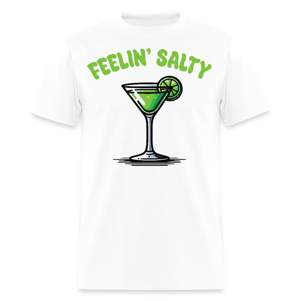 Feelin’ Salty Margarita Graphic Tee Mexican Fiesta Drinking T-shirt - white