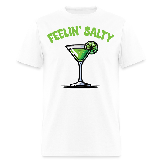 Feelin’ Salty Margarita Graphic Tee Mexican Fiesta Drinking T-shirt - white