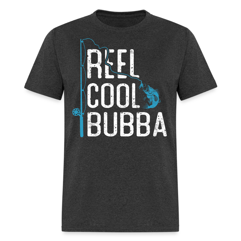 Reel Cool Bubba Funny Fishing Gift T-shirt - heather black