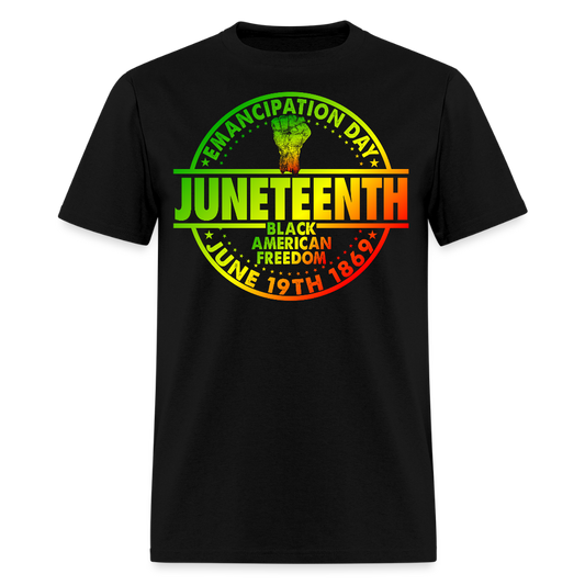 Emancipation Day Tee For African Americans T-Shirt - black