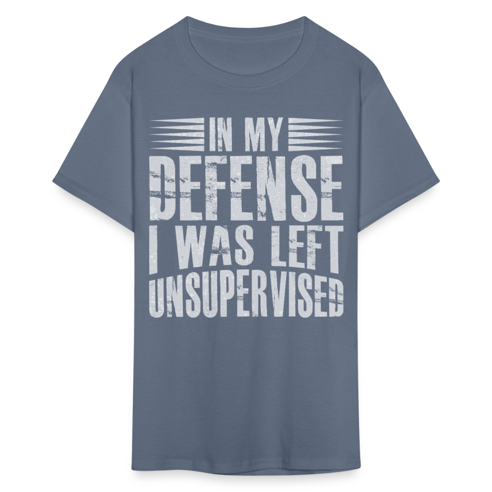 Unique In My Defense Graphic Tees Unisex Classic T-Shirt - denim