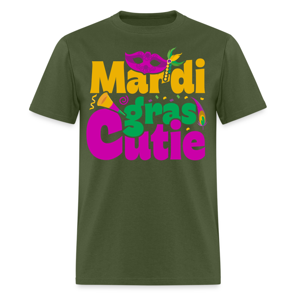 New Orleans Shirt Cute Mardi Gras Party T-shirt - military green