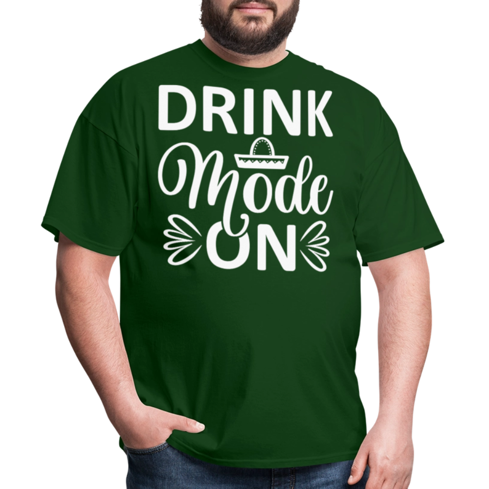 Fiesta Mode On Funny Drinking Party T-Shirt - forest green