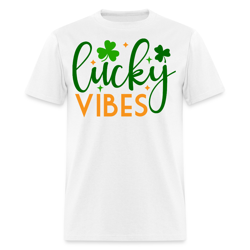 Lucky Vibes St Patrick’s Day Party T-shirt - white