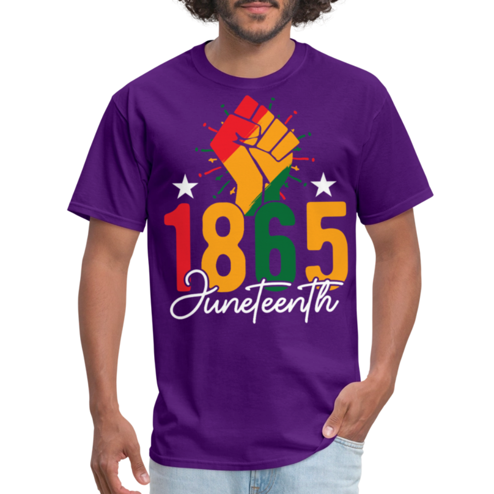 Best Black pride Tee 1865 Black Liberation T-shirt - purple