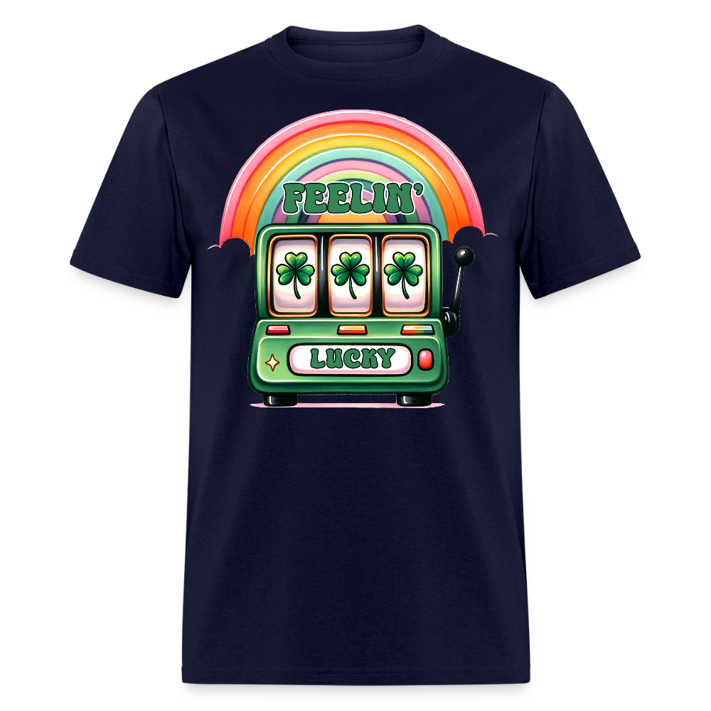 Lucky Slot Machine St Patrick’s Day T-shirt - navy