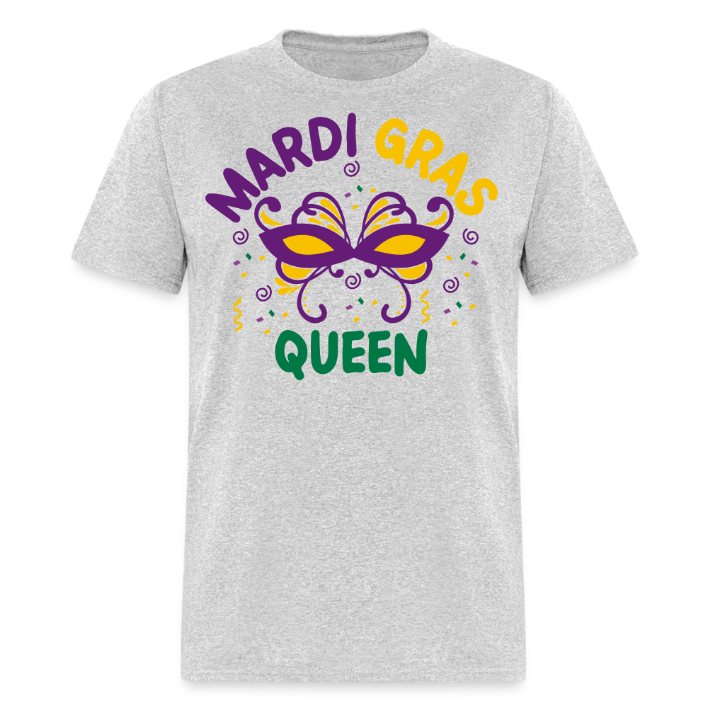 Funny Mardi Gras Shirts For Ladies Mardi Gras Queen T-shirt - heather gray